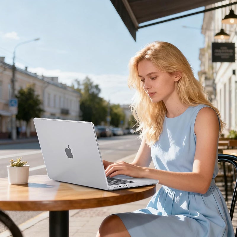 BlueSwan Matte Case for MacBook Pro 14 M5 2026 2025-2021 M4 M3 M2 M1 Pro/Max, Compatible A3401 A3112 A2992 A2918 A2779 A2442, Hard Shell Protective Cover, Matte Clear - Image 2